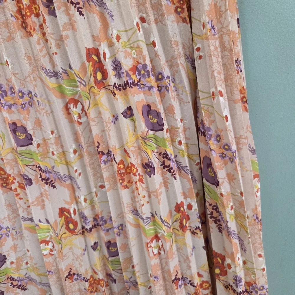 Ophelia Roe Floral Pink Spring Skirt Womens‎ Size 1X Plus Size Cruise Resort